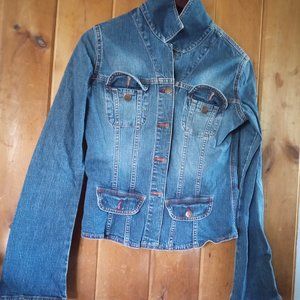 Louie women's denim fitted jacket